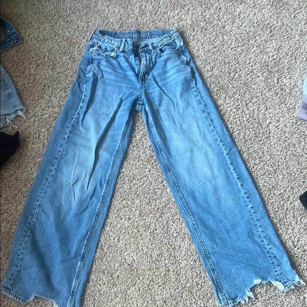 American Eagle Outfitters Light Blue Flare Jeans